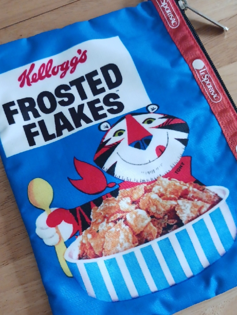 LeSportsac x Kellogg's Frosted Flakes Nylon Zipper Pouch - Picture 2 of 10